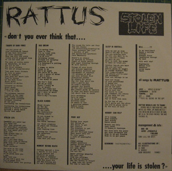 Rattus -Stolen Life
