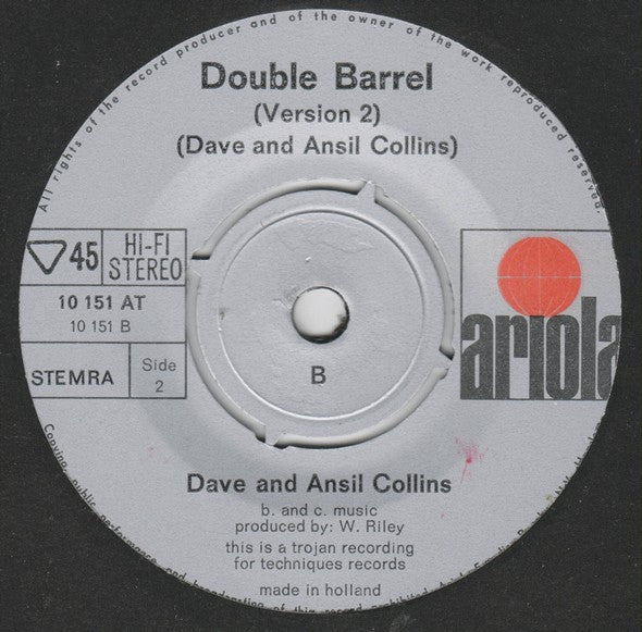 Dave & Ansil Collins* -Double Barrel