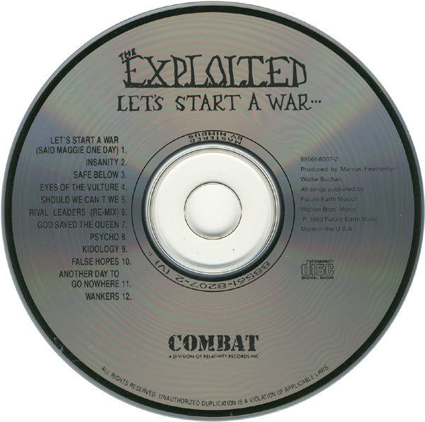 The Exploited -Let's Start A War... ...Said Maggie One Day