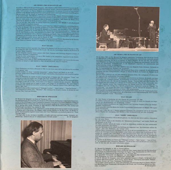 Toots Thielemans, Bernard De Spiegeleir, Dr. Jean Nicaise, Belgian Medical Orchestra* - I Medici Solisti