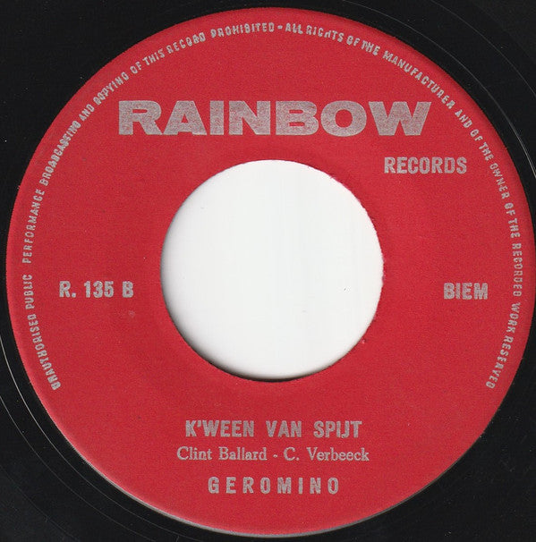 Geromino -Hou Steeds Van Mij / K'ween Van Spijt