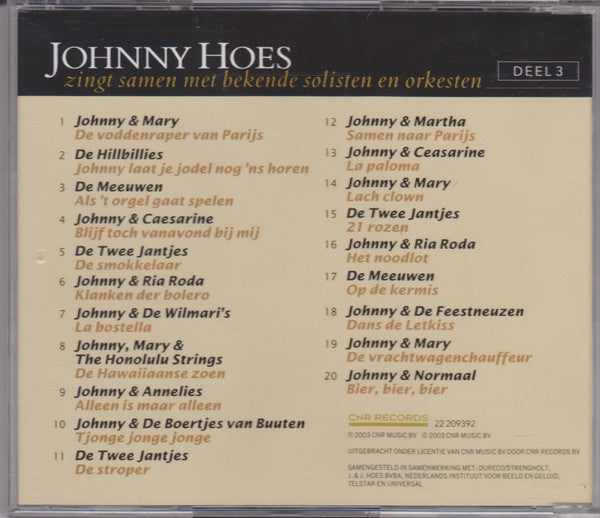 Johnny Hoes -Uit Het Leven Van Johnny Hoes - Och Was Ik Maar...