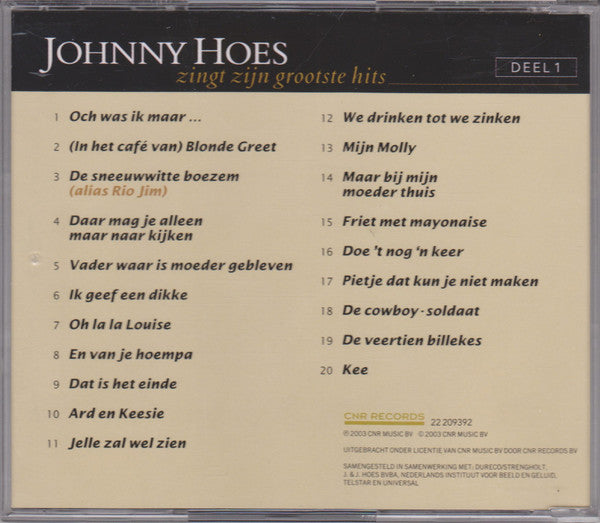 Johnny Hoes -Uit Het Leven Van Johnny Hoes - Och Was Ik Maar...