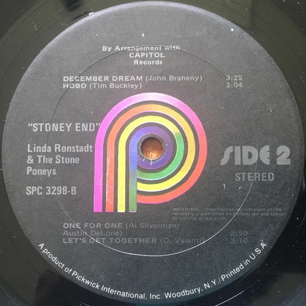 Linda Ronstadt & The Stone Poneys -Stoney End