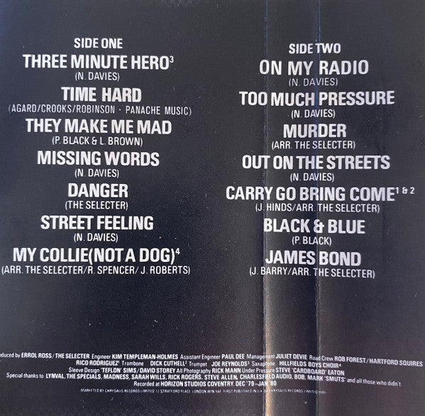 The Selecter -Too Much Pressure