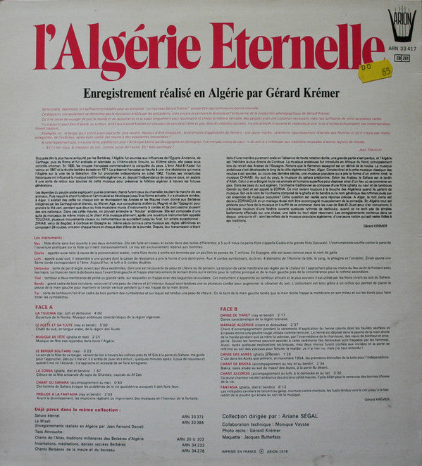 Various - L'Algérie Eternelle
