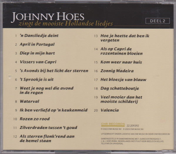 Johnny Hoes -Uit Het Leven Van Johnny Hoes - Och Was Ik Maar...