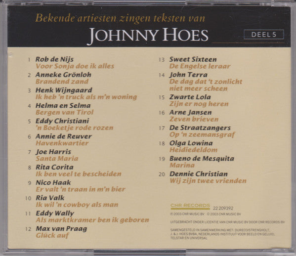 Johnny Hoes -Uit Het Leven Van Johnny Hoes - Och Was Ik Maar...