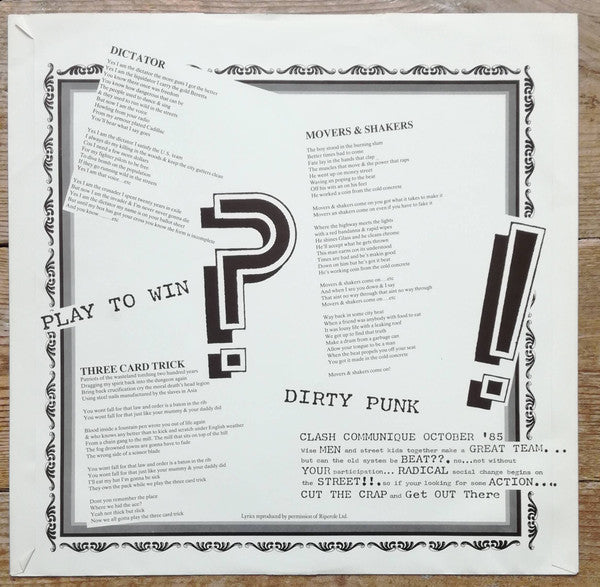 The Clash -Cut The Crap