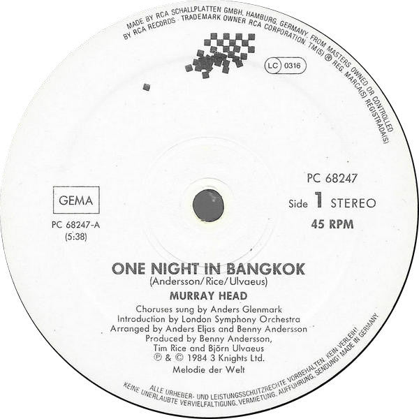 Murray Head -One Night In Bangkok