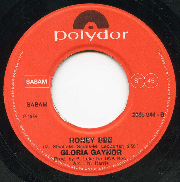 Gloria Gaynor -Never Can Say Goodbye / Honey Bee