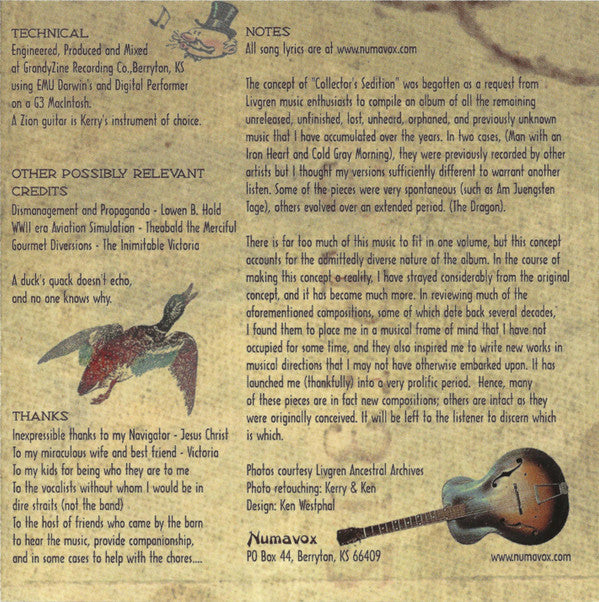 Kerry Livgren -Collector's Sedition