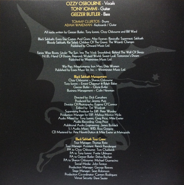 Black Sabbath -The End (4 February 2017 - Birmingham)