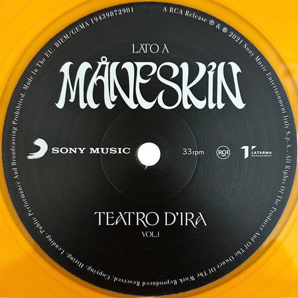Måneskin -Teatro D'Ira - Vol.I