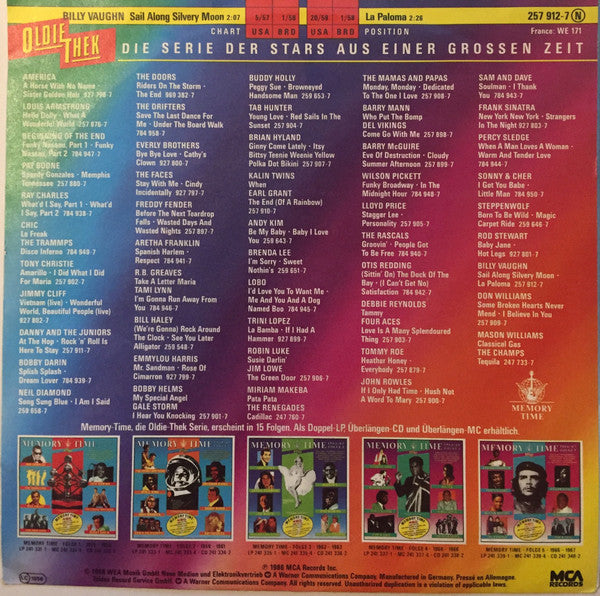 Billy Vaughn - Sail Along Silvery Moon / La Paloma