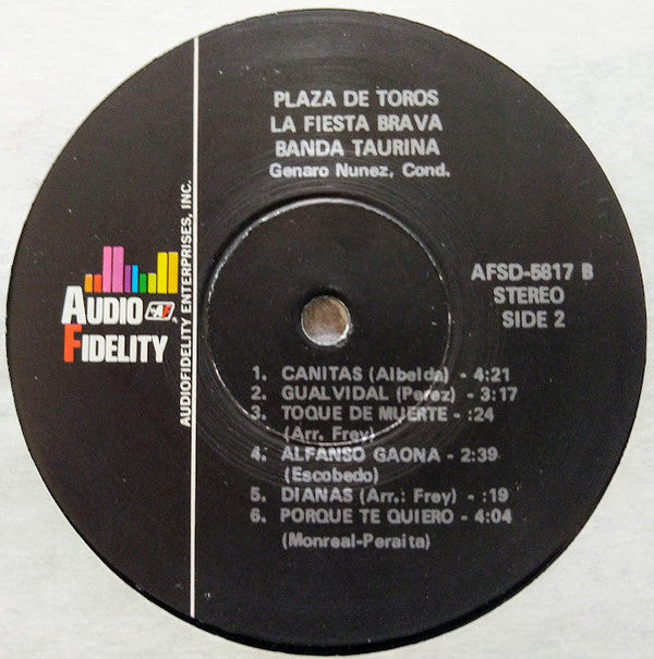 The Original Banda Taurina Of The Plaza Mexico* -Plaza De Toros! La Fiesta Brava Vol. 2