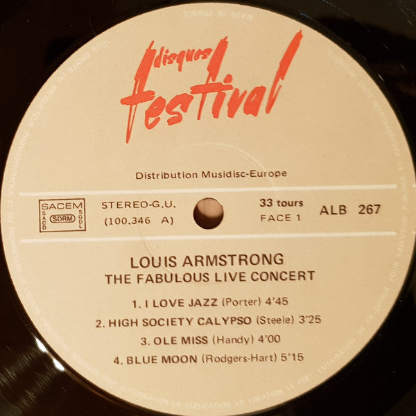 Louis Armstrong -The Two Greatest Concerts