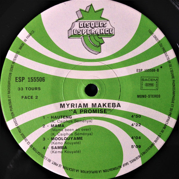 Myriam Makeba* -A Promise