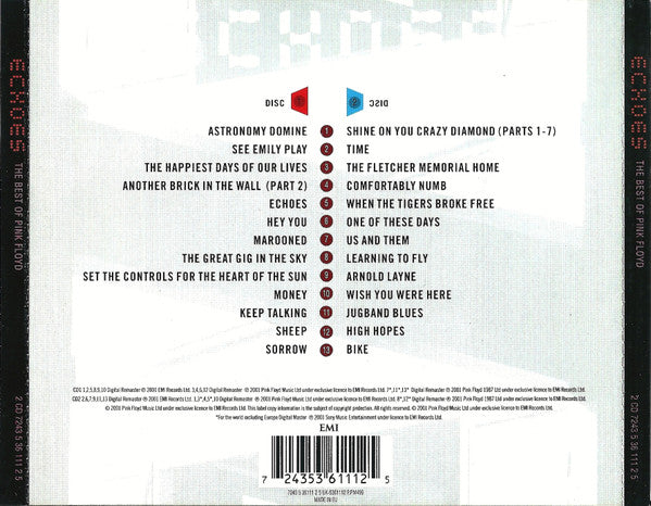 Pink Floyd - Echoes (The Best Of Pink Floyd)