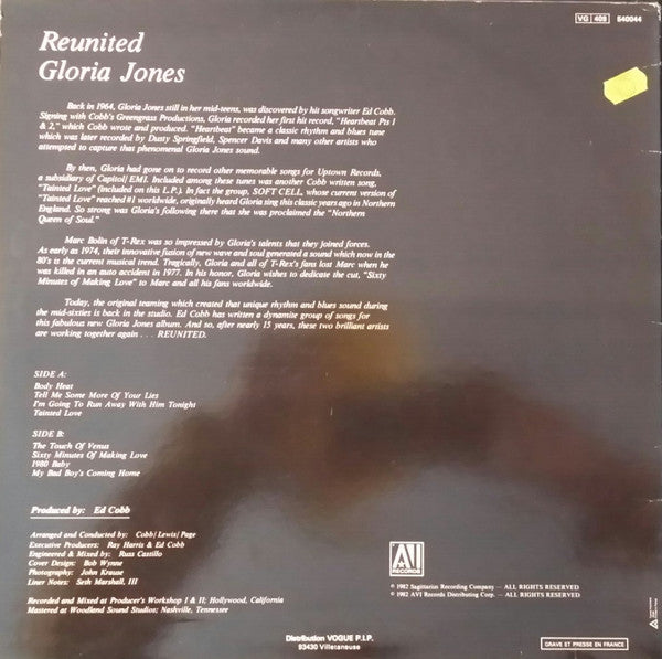 Gloria Jones -Reunited