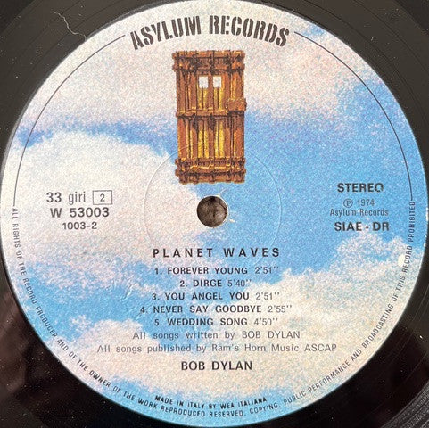 Bob Dylan - Planet Waves