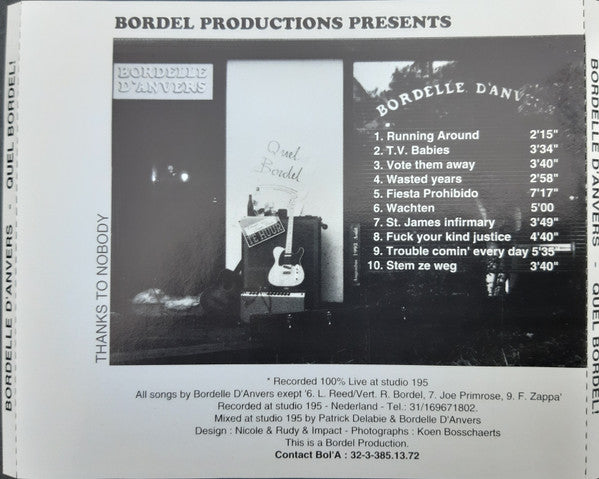 Bordelle D'anvers -Quel Bordel!