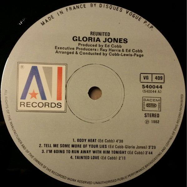 Gloria Jones -Reunited