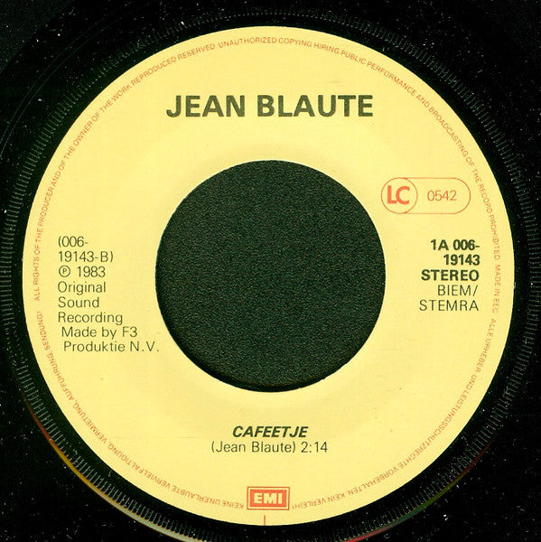Raymond van het Groenewoud / Jean Blaute -Ik Mis Je / Cafeetje
