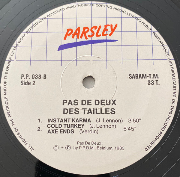 Pas De Deux -Des Tailles