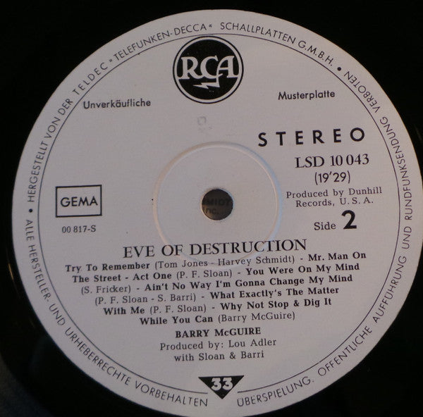 Barry McGuire -Eve Of Destruction