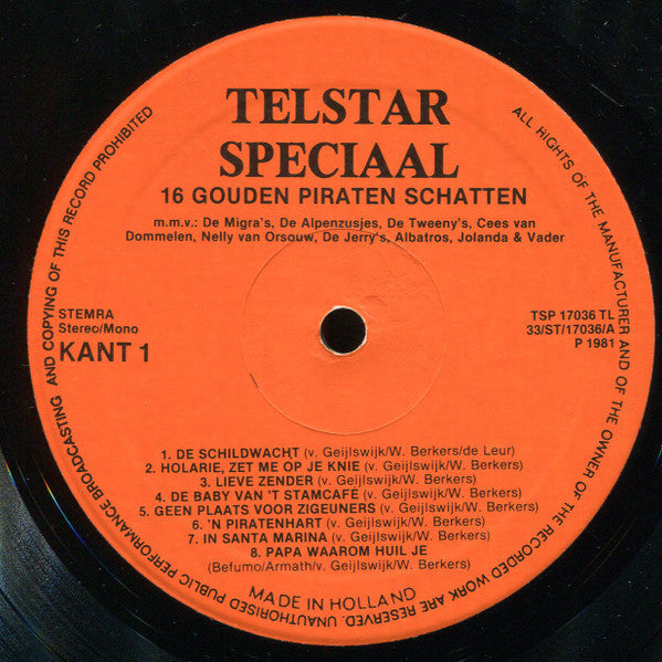 Various - 16 Gouden Piraten Schatten