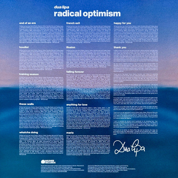 Dua Lipa -Radical Optimism
