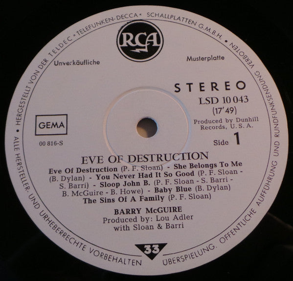 Barry McGuire -Eve Of Destruction