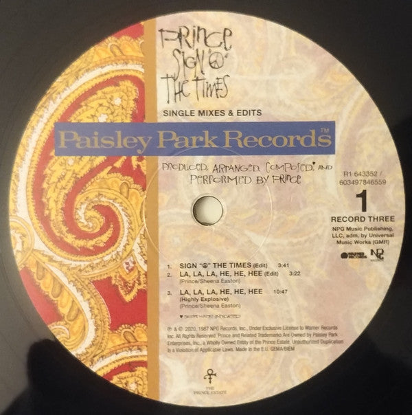 Prince -Sign "O" The Times