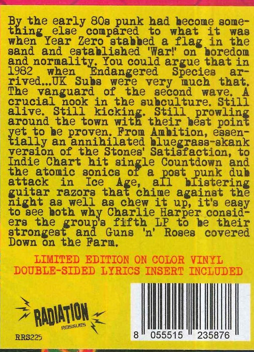 UK Subs - Endangered Species