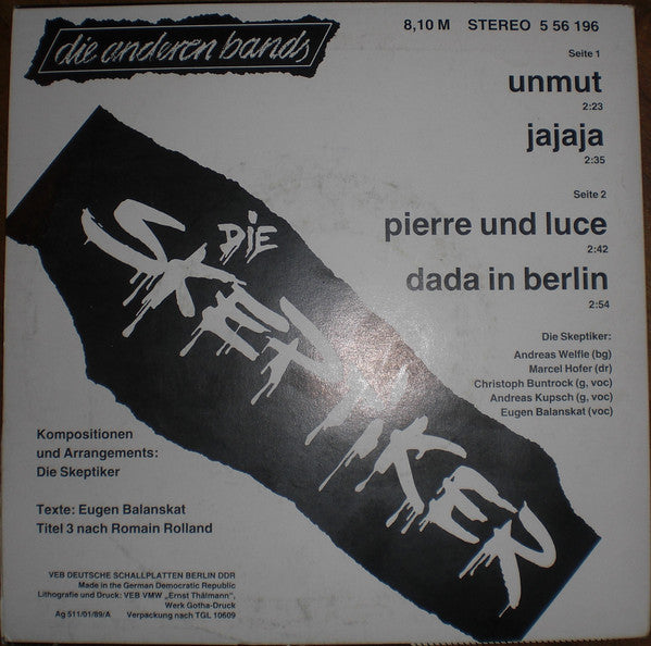 Die Skeptiker -Die Anderen Bands