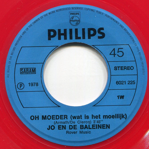Jo En De Baleinen - Oh Moeder (Wat Is Het Moeilijk)