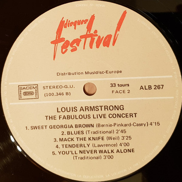 Louis Armstrong -The Two Greatest Concerts