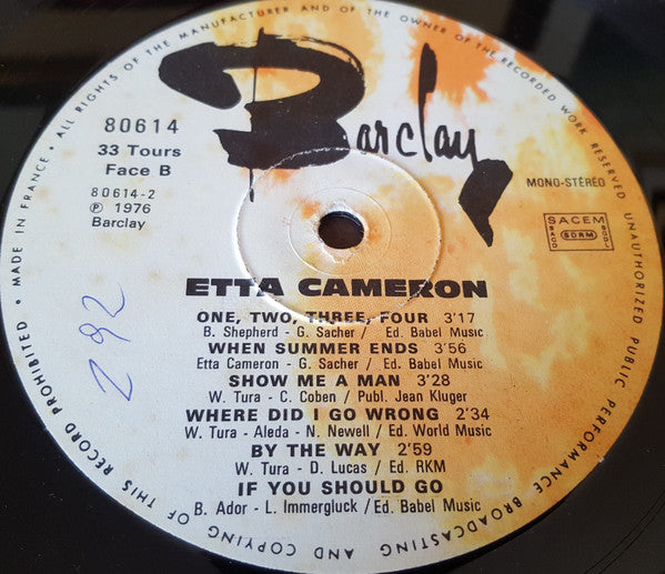Etta Cameron -I'm A Woman