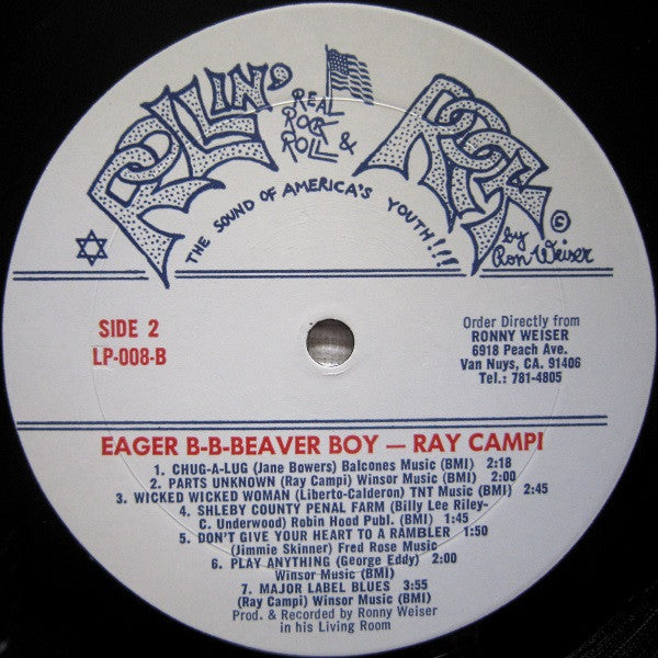 Ray Campi - It Ain't Me - Eager B-B-Beaver Boy