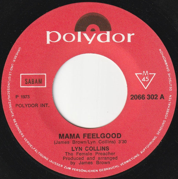 Lyn Collins The Female Preacher* - Mama Feelgood / Fly Me To The Moon
