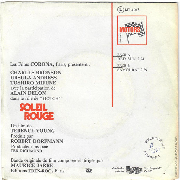 Maurice Jarre - Soleil Rouge (Bande Originale Du Film)