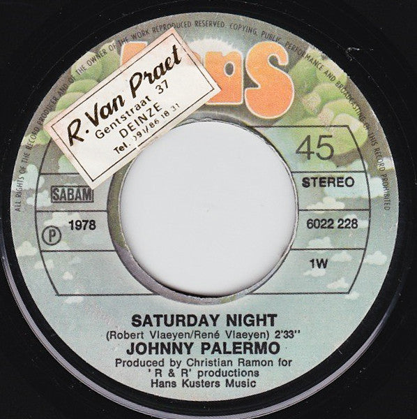 Johnny Palermo -Saturday Night