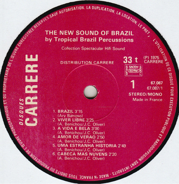 Tropical Brazil Percussions -The New Sound Of Brazil