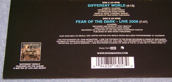 Iron Maiden -Different World
