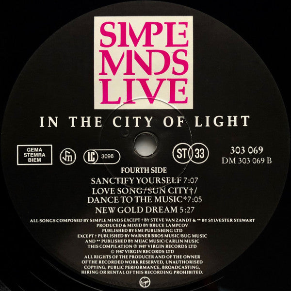 Simple Minds -Live In The City Of Light