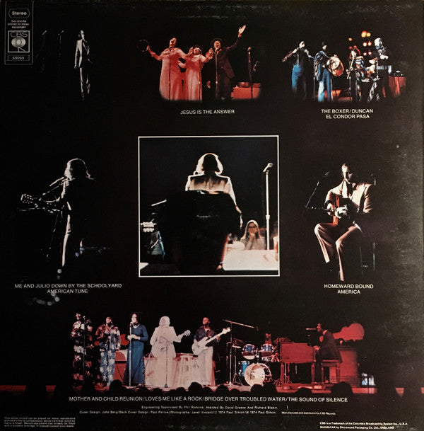 Paul Simon With Urubamba And The Jessy Dixon Singers -Paul Simon In Concert Live Rhymin'