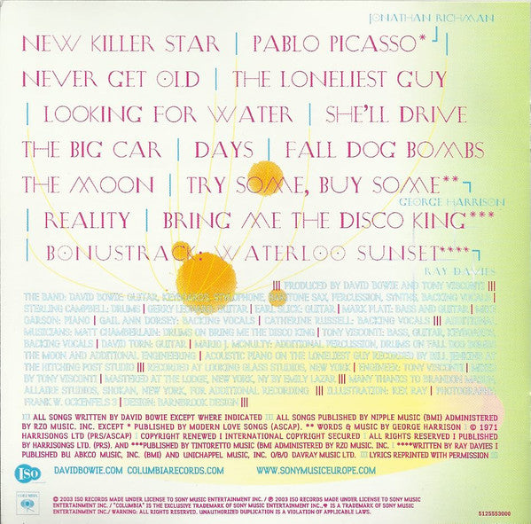 David Bowie - Reality