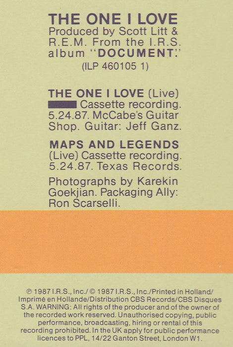 R.E.M. - The One I Love