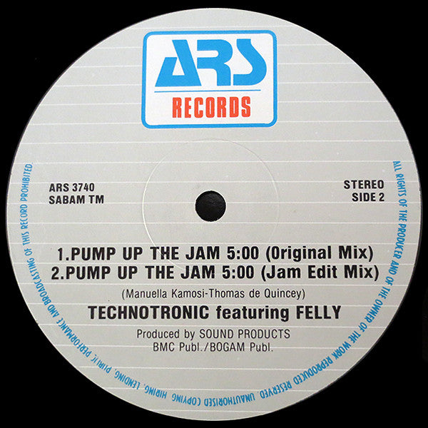 Technotronic Featuring Felly -Pump Up The Jam
